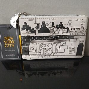 Starbucks New York City Collection Pouch in Black and White
